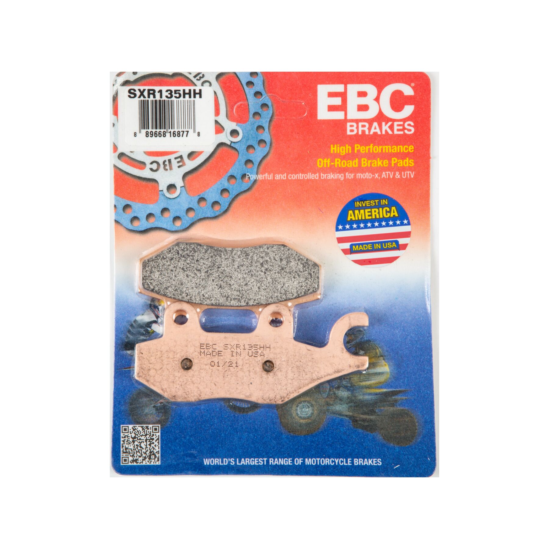 EBC SXR165HH Sintered Front Left Brake Pads Can-Am