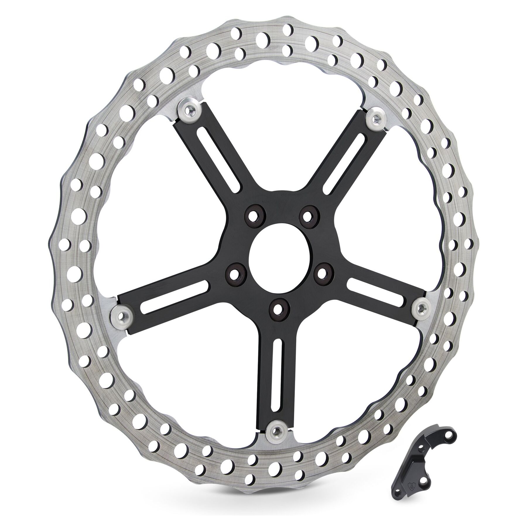 Arlen Ness Arlen Ness 15 Left Front Jagged Rotor Kit For Harley Softail 2018-2026 - $329.95 at J&P Cycles