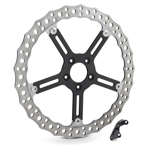 Arlen Ness 15" Left Front Jagged Rotor Kit For Harley Softail 2018-2025