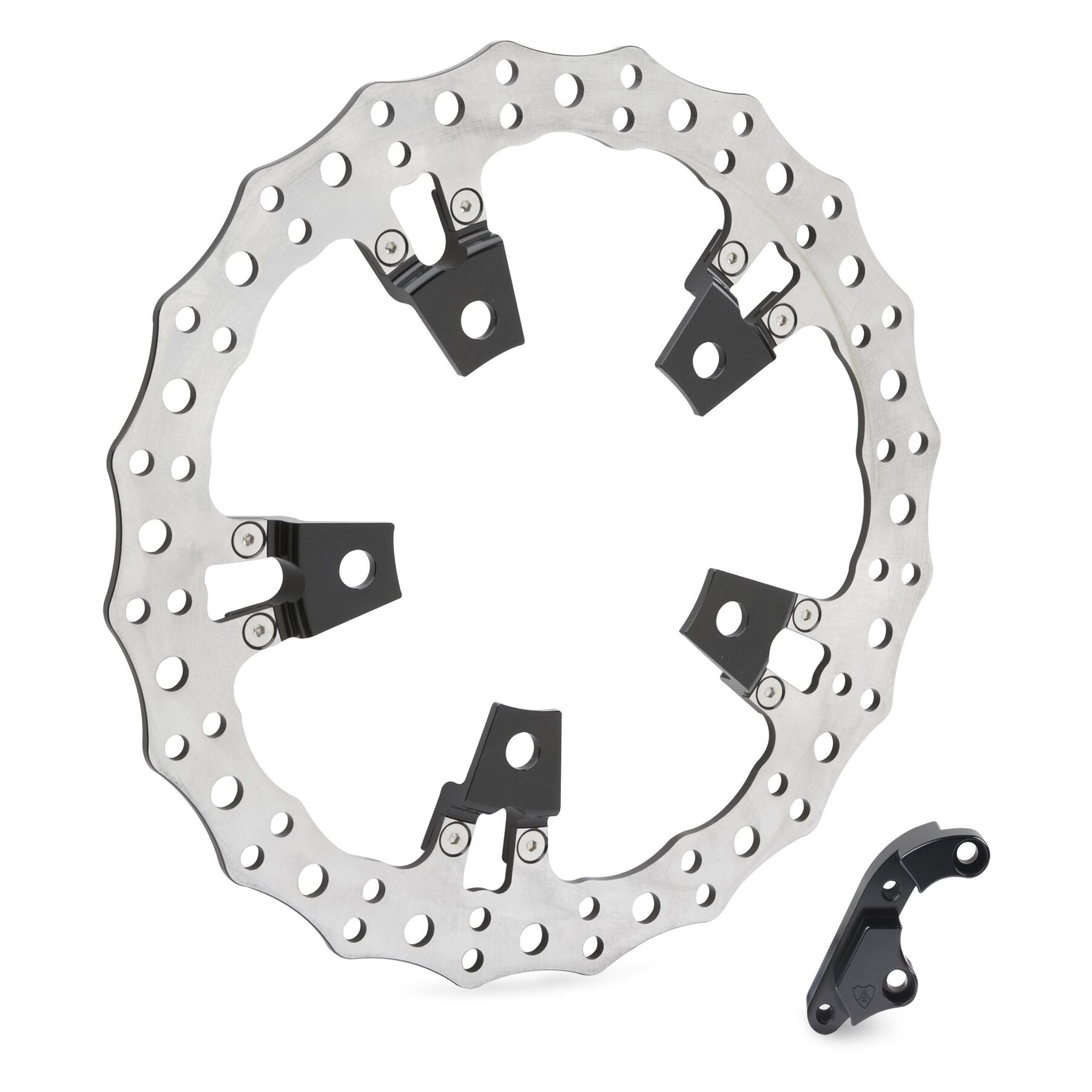 Arlen Ness Arlen Ness 14 Jagged Spoke Mount Rotor Kit For Harley Touring 2014-2025 - $329.95 at J&P Cycles