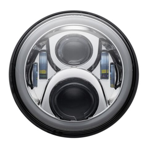 Custom Dynamics LED 7" Halo Headlamp For Harley Touring 1994-2016