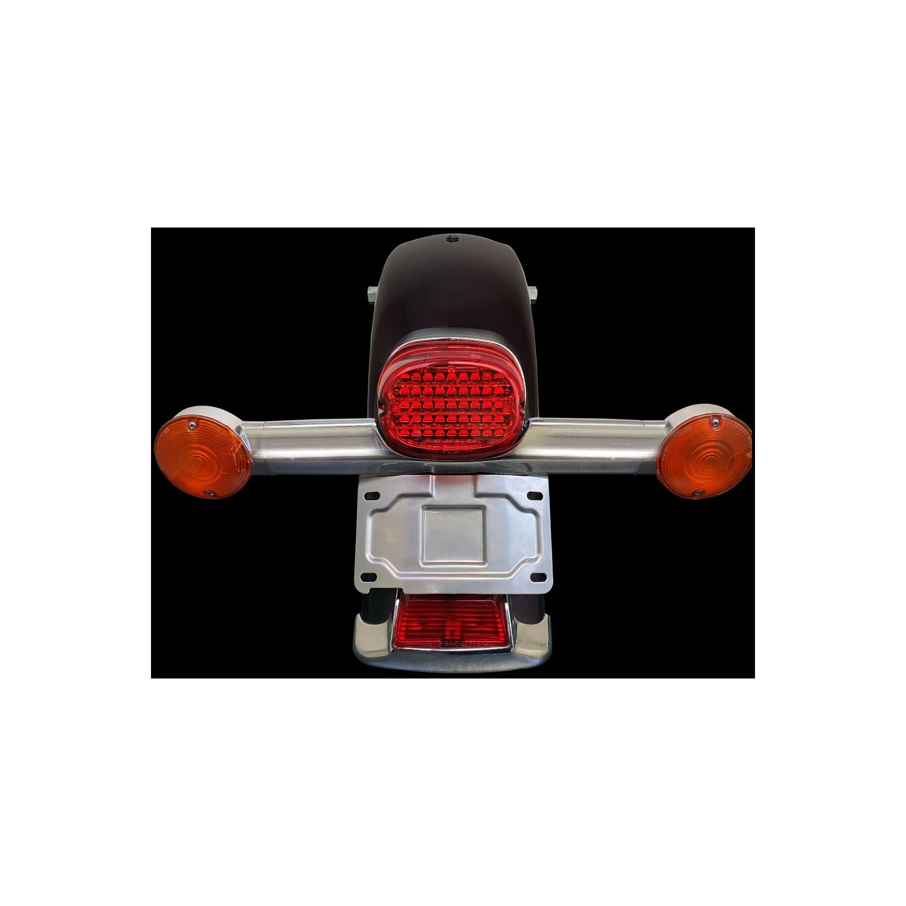 Custom Dynamics Custom Dynamics License Plate Relocation Kit For Harley Softail / Touring 1986-2017 - $59.95 at J&P Cycles