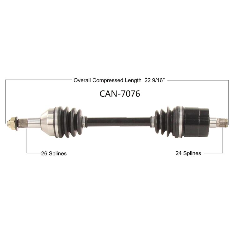 Open Trail HD 2.0 Rear Left Axle Can-Am
