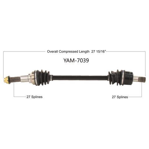 Moose Racing OEM Front Axle Yamaha Wolverine 850 / X2 / X4 2018-2023