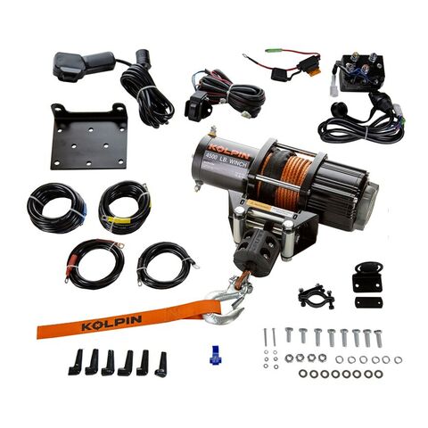 Kolpin Outdoors Quick Mount Synthetic Cable Winch 4500lb Honda Talon