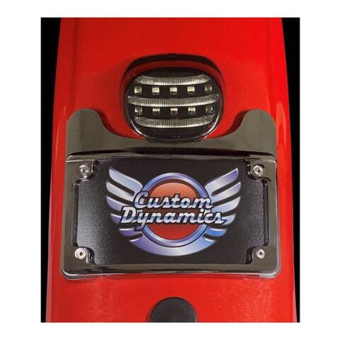 Custom Dynamics Turn Signal Eliminator License Plate Mount For Harley Touring 1997-2025