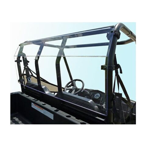 Spike Polycarbonate Rear Windshield Polaris Ranger Mid Size Round Tube 2010-2014