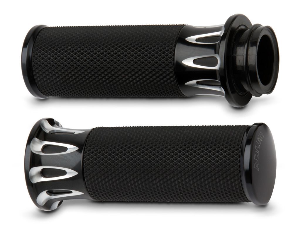 Arlen Ness Fusion Deep Cut Grips For Harley | JPCycles.com