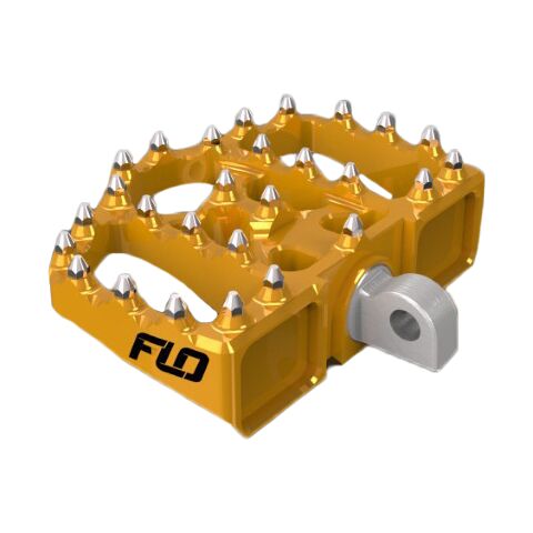 Flo Motorsports V4 MX Style Mini Floorboards For Harley