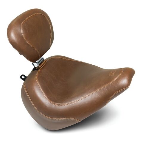 Mustang Wide Tripper Smooth Solo Seat For Harley Softail Breakout 2018-2026