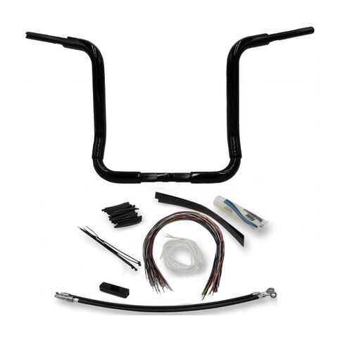 Fat Baggers Inc. 1 1/2" Round Top EZ Install Handlebar Kit For Harley Touring 2014-2020