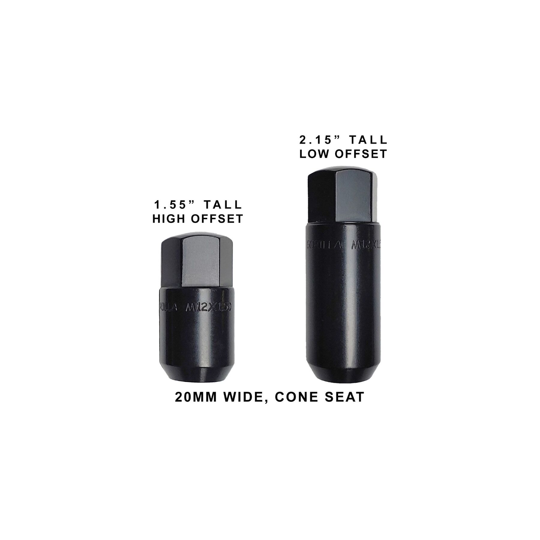 Gorilla Automotive Gorilla Automotive Extended Hex Race UTV Lug Kit 12 x 1.50 Tall - $74.00 at RevZilla