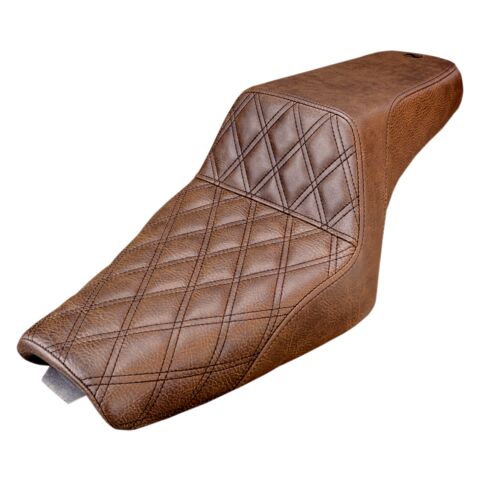 Saddlemen Step-Up LS Lattice Stitch Seat For Harley Sportster With 3.3 Gallon Tank 2004-2022