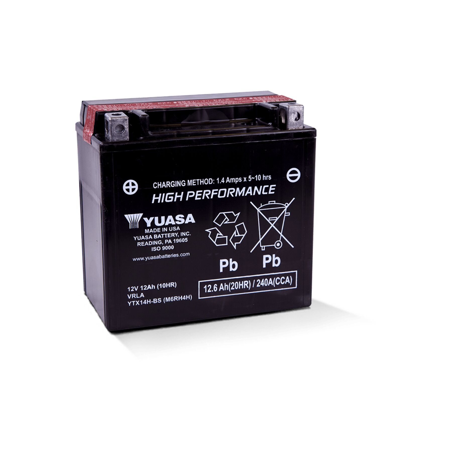 Yuasa YTX14H-BS High Performance AGM Battery