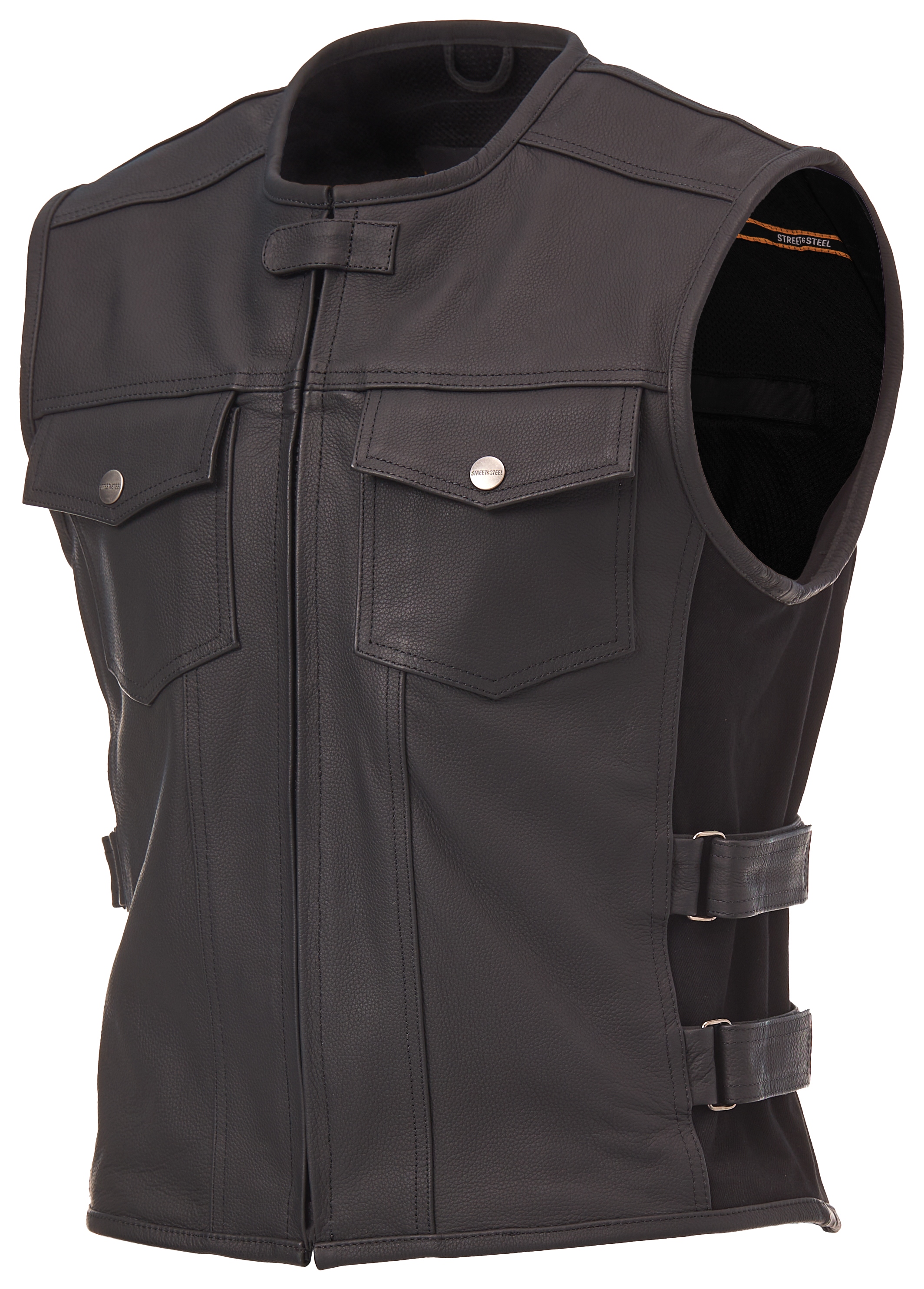 Street & Steel Brawler Leather Vest | JPCycles.com
