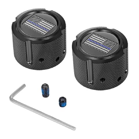 Figurati Designs Front Axle Nut Covers for Harley 2002-2026