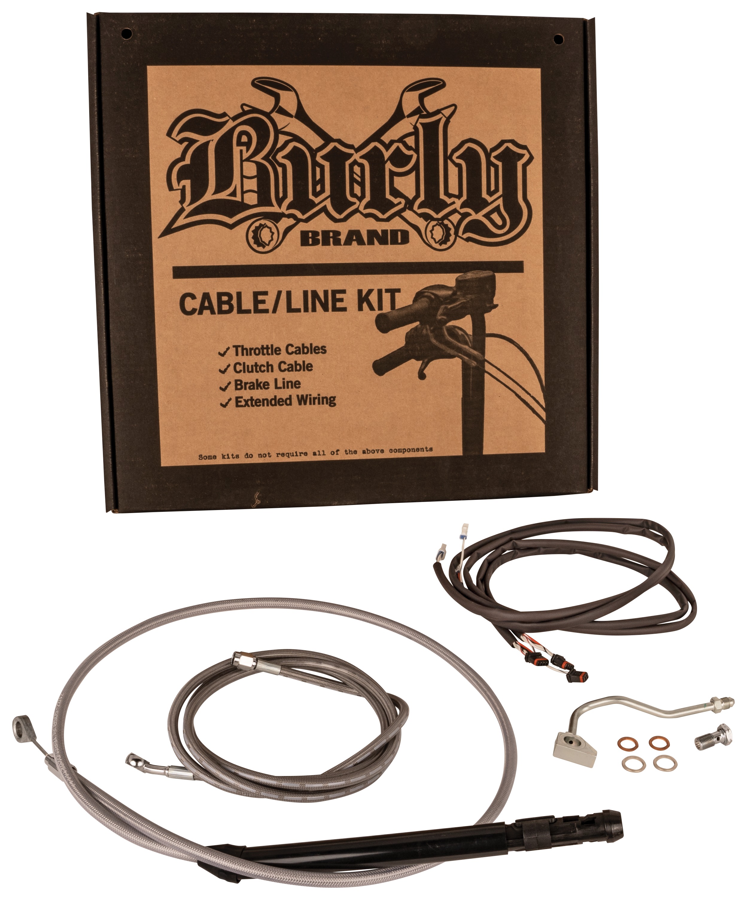 Burly Handlebar Cable Installation Kit For Harley Touring w/ ABS