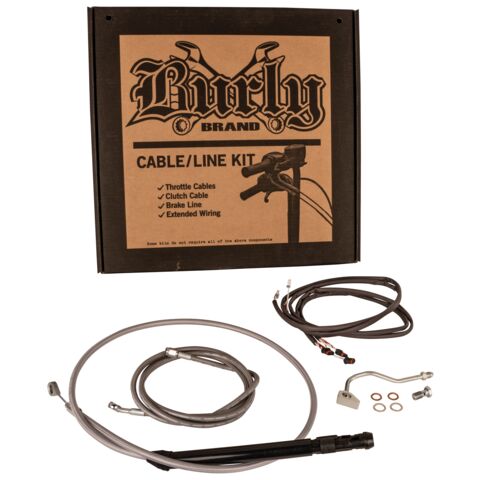 Burly Handlebar Cable Installation Kit For Harley Touring w/ ABS 2021-2025