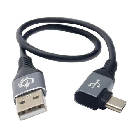 RidePower USB To 90 Degree USB-C Phone Charging Cable