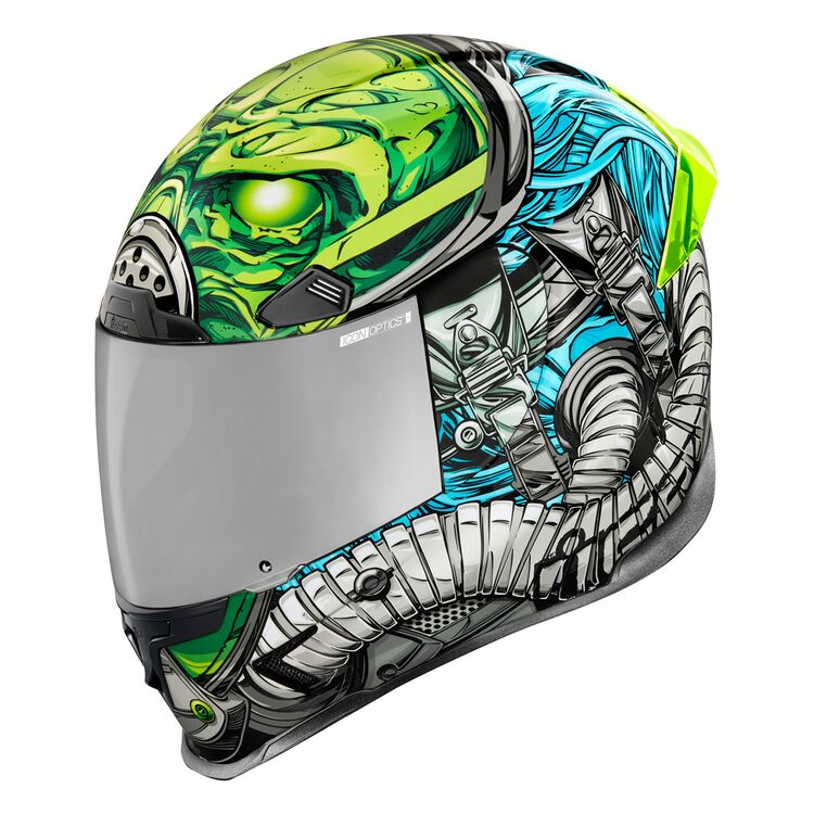 Silver/Green/Blue