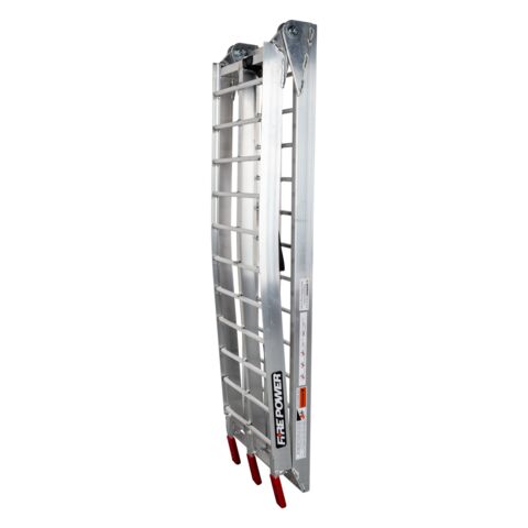 Fire Power Folding Curved Aluminum Ramp 