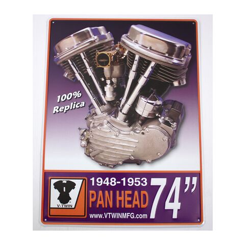 V-Twin Mfg. Panhead Motor Plaque