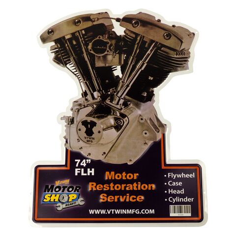V-Twin Mfg. Shovelhead Wall Sign