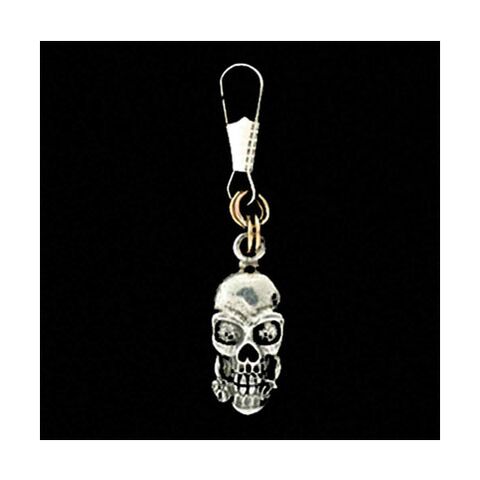 Guardian Bell Skull Rose Zipper Pull