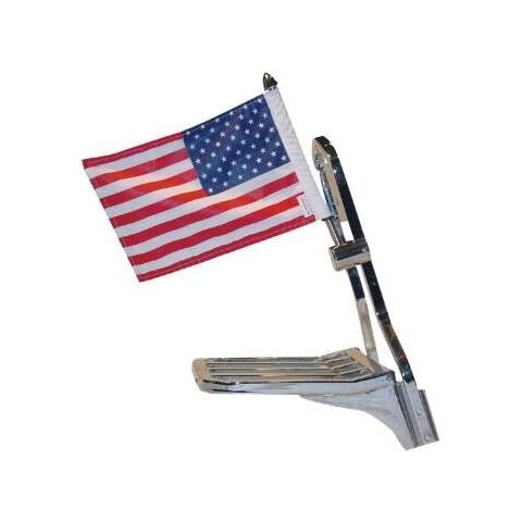 Pro Pad US Flag with Mount Fits 1/2" Square Sissy Bar