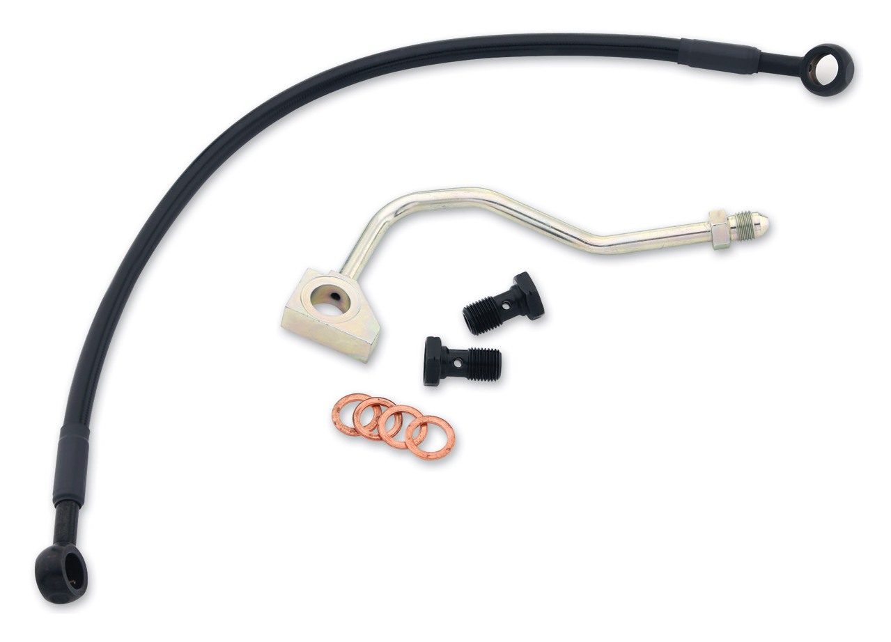 Goodridge Ebony ABS Brake Line Kit For Harley Touring 20142020