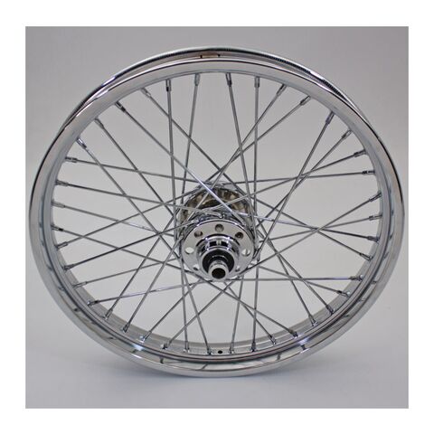 V-Twin Mfg. Replica 40-Spoke Chrome Front Wheel For Harley FXST / FXDWG 1996-1999