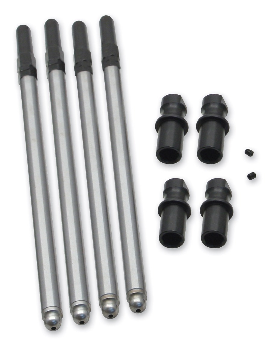 S&S Cycle Adjustable Pushrod Kits With Solid Lifter Adapters For Harley