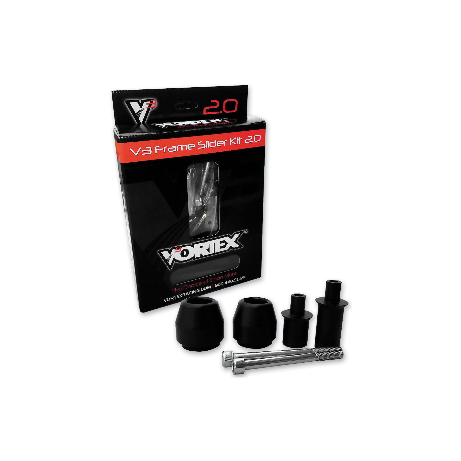 Vortex Racing Vortex V3 2.0 Frame Sliders KTM 690 Duke - $163.24 at J&P Cycles