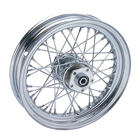 V-Twin Mfg. 40 Spoke Chrome Front Wheel For Harley FXWG 1980-1983