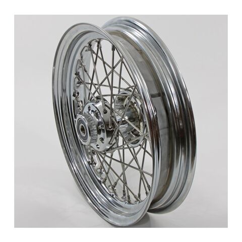 V-Twin Mfg. Replica 40 Spoke Chrome Front Wheel For Harley FLSTS 2000-2011