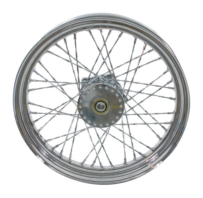 VTwin Mfg. 40 Twirled Spoke Front Wheel For Harley FX XL 19741977
