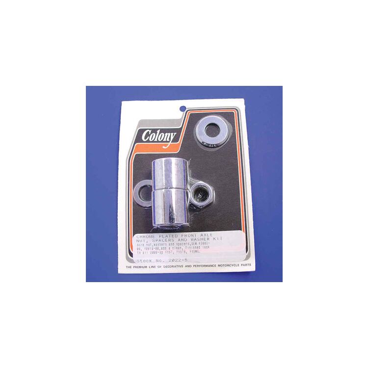 Colony Front Axle Nut And Spacer Kit For Harley Dyna Wide Glide 2000-2005