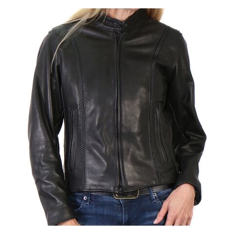 Hot Leathers Braided Leather Women's Jacket