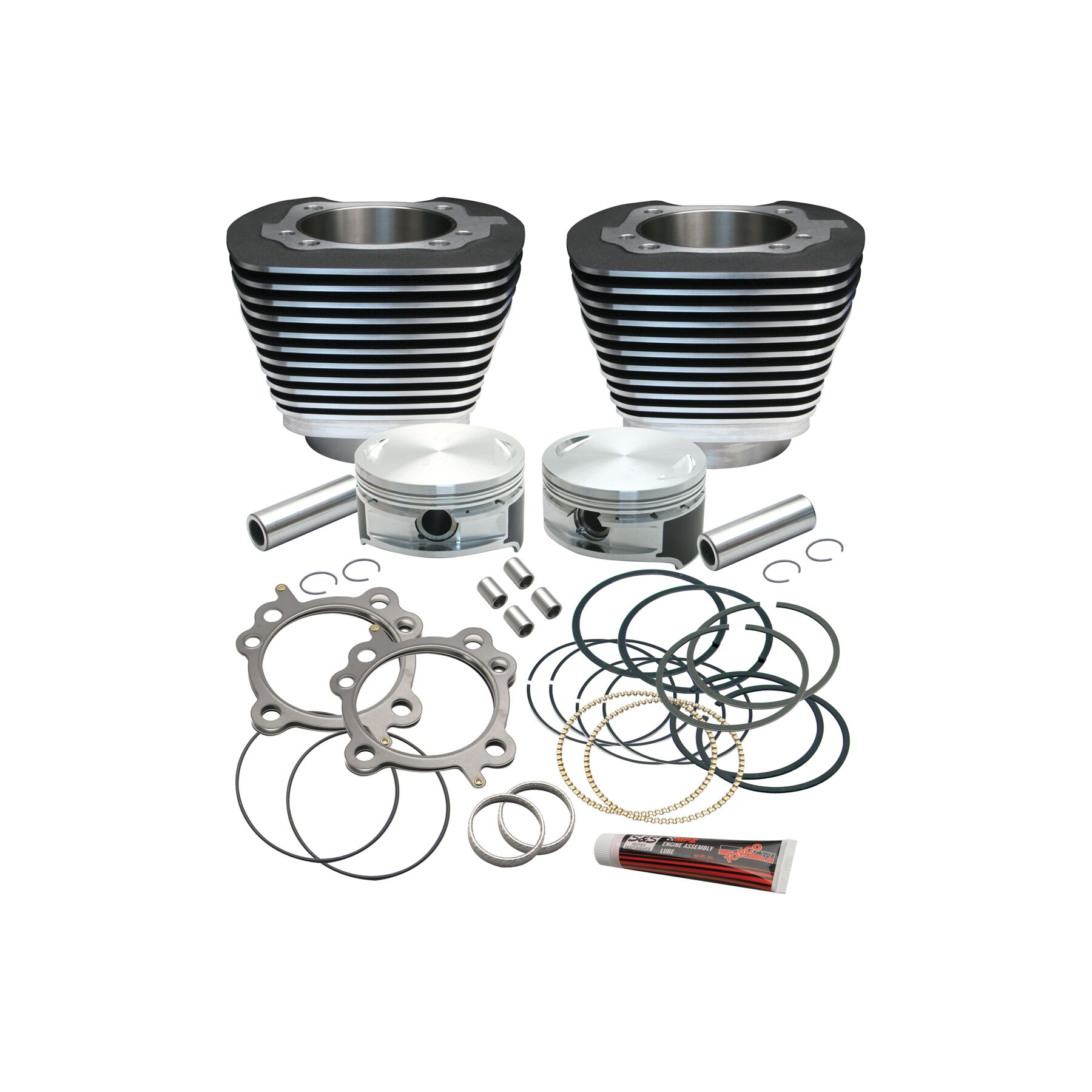 S&S Cycle S&S Cycle 106 Stroker Cylinder and Piston Kit For Harley Twin Cam 1999-2006 - $1282.95 at J&P Cycles