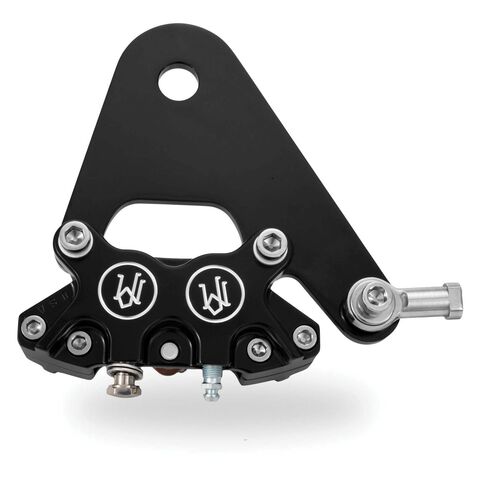 Performance Machine Custom Rear 4-Piston Brake Caliper and Bracket
