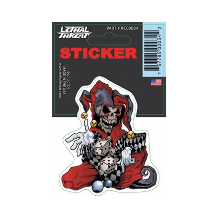 Lethal Threat Skull Jester Decal