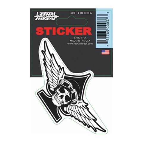 Lethal Threat Motorwork Skull Decal