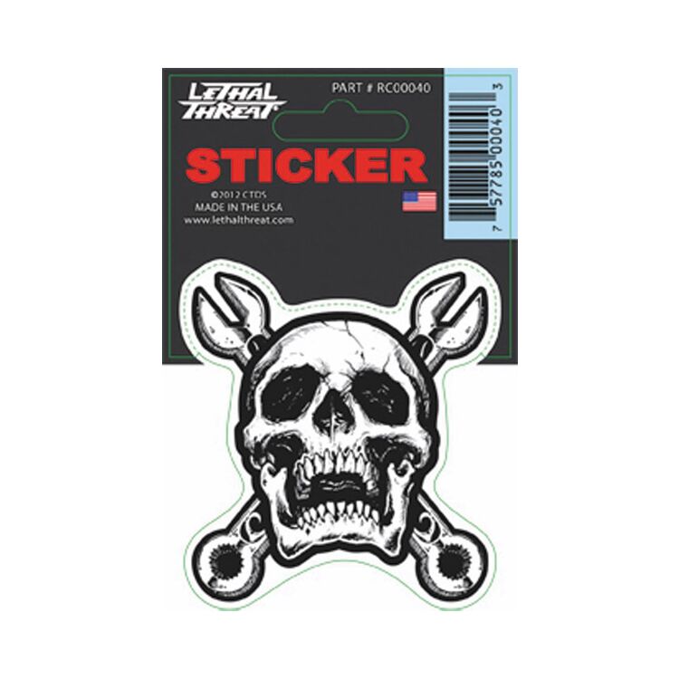 Lethal Threat Wrench Skull Decal