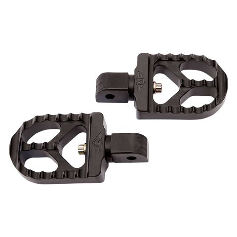 Joker Machine Short Adjustable Passenger Serrated Foot Pegs For Harley Softail 2018-2025