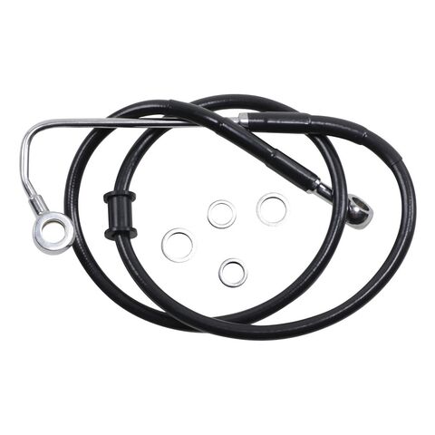 Drag Specialties Extended Upper Brake Line Kit For Harley FLSTN W/ ABS 2015-2017