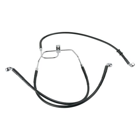 Drag Specialties Extended Front Brake Line Kit For Harley FXDF Non ABS 2008-2017