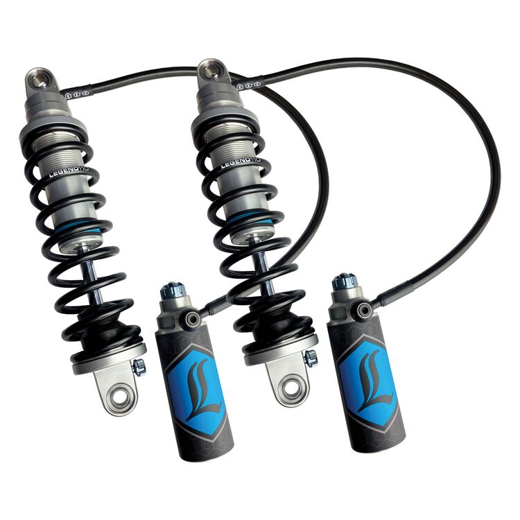Legend Suspension RevoArc Remote Reservoir Rear Coil Shocks For Harley Touring 20142023