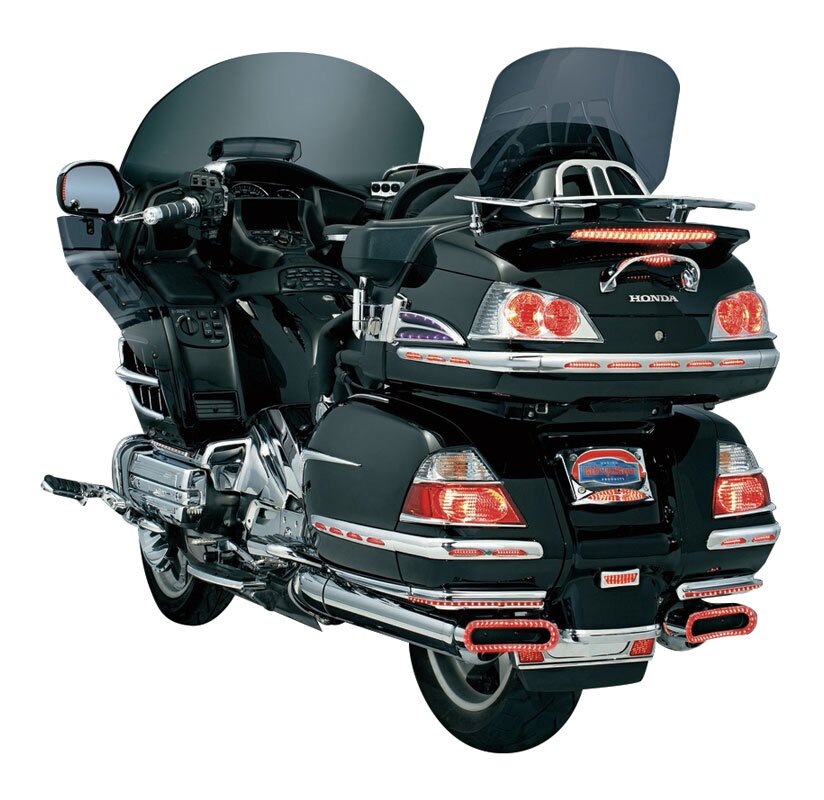 Kuryakyn LED Saddlebag Molding Set With Lens Honda GL1800 Gold Wing
