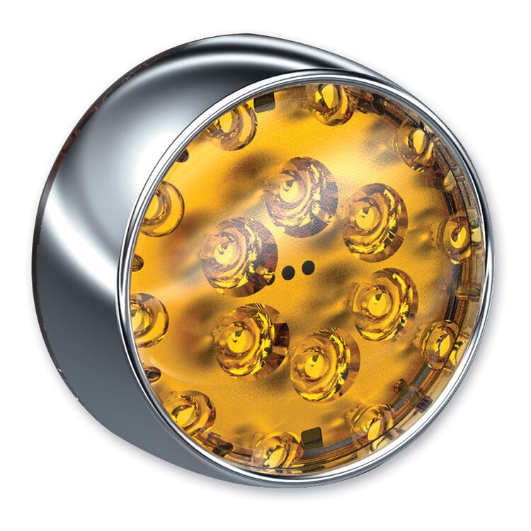 Kuryakyn Ece Bullet Style Amber L.E.D. Turn Signal Inserts Amber Lens