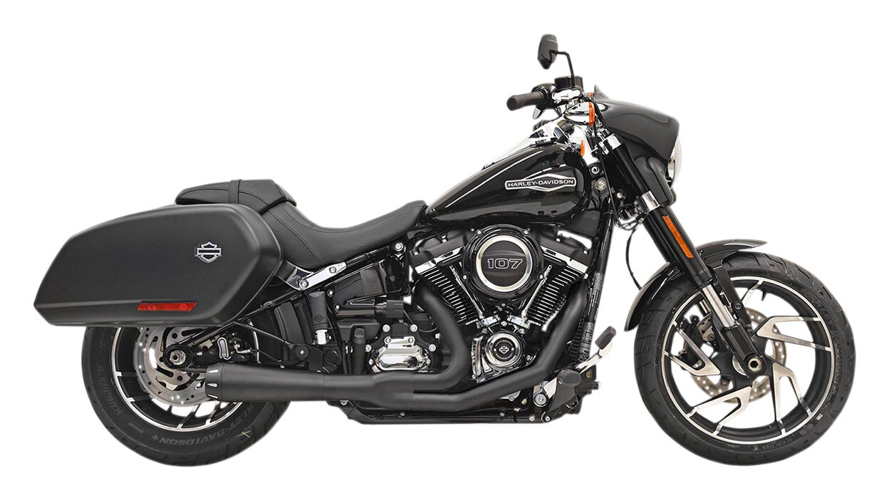 Bassani Road Rage 2 Into 1 Exhaust For Harley Softail 2018 2024